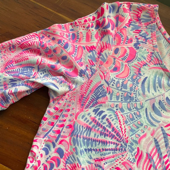 Lilly Pulitzer Geanna Tiered Swing Dress in Raz Berry Sea You Soon - Picture 10 of 15